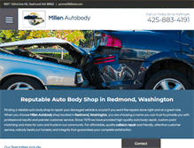 Tablet Screenshot of millenautobody.com